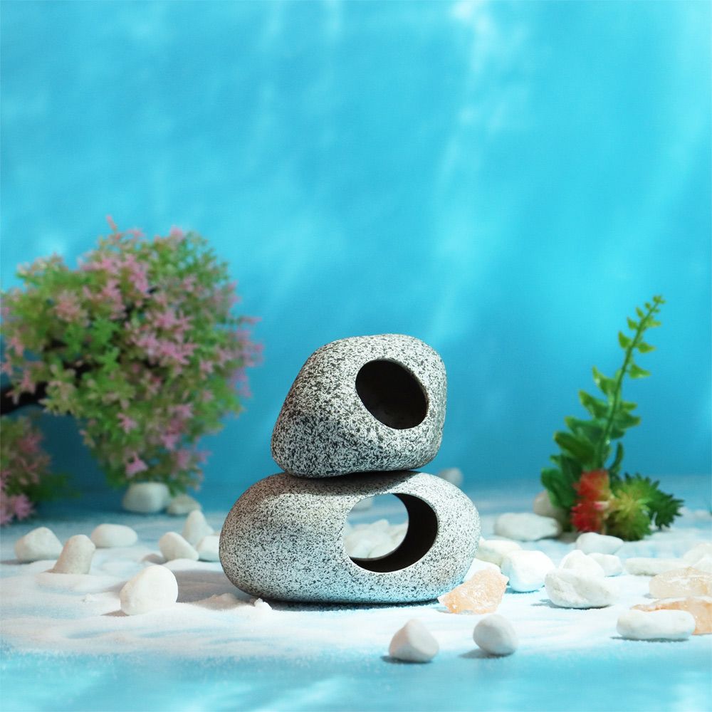 Aquarium Cave Decorations, Hidden Cavern Fish Tank, Betta Hideout Decor Accessories