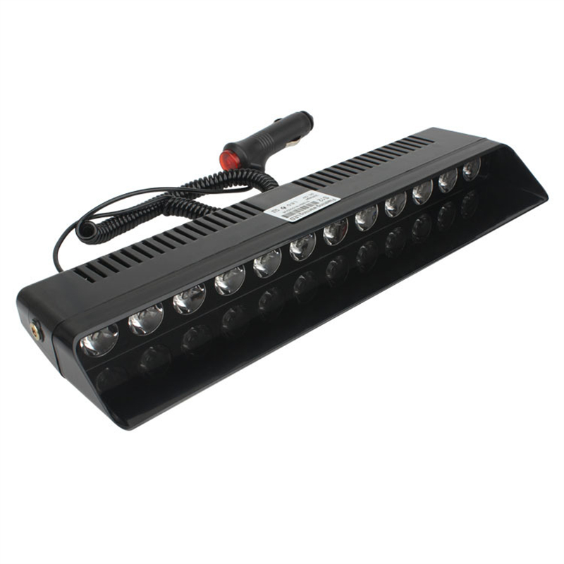 12LED Car Strobe Police Lights Emergency Grill Warning Lamp Fireman Ambulance Flashlight Red/Blue/Yellow/White Signal Lights 12V