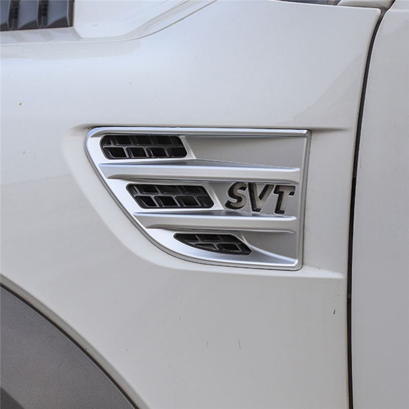 Fender Grille Air Outlet Vent Trim Cover Trim For Ford F150 Raptor 2009-2014 SVT Accessories (ABS) f7606 5 7ba07