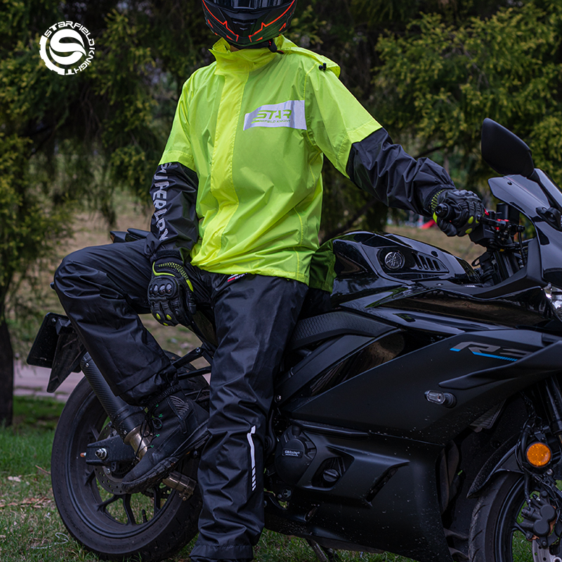 Chubasquero 3 en 1 para motocicleta, pantalones, cubierta de zapatos, chaquetas de lluvia impermeables para motocicleta, protector de cuerpo completo,