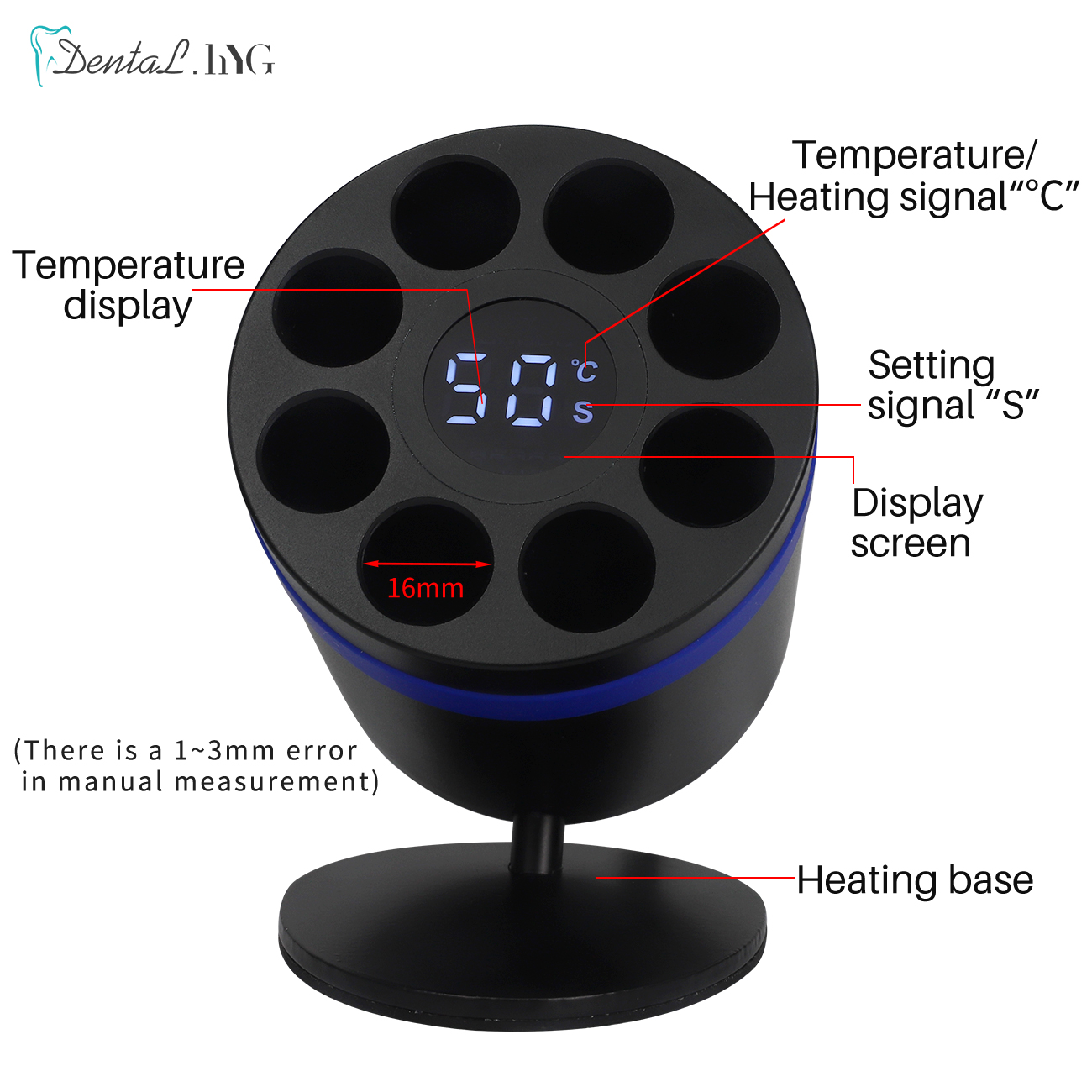 Dental AR Heater Composite Resin Heating Heater With Display Screen Dentist Material Warmer Equipment US or EU Plug