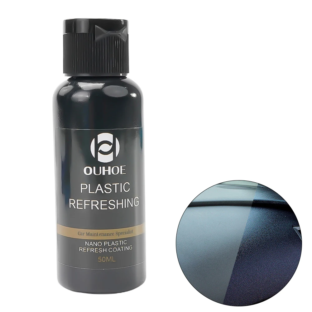 Universal Renovator 30/50ML Coating For Auto Plastic Rubber Repair Clean Restore Gloss Black Shine Seal Brighten Retread