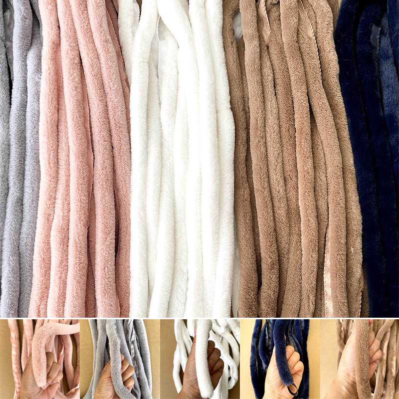 1M 2cm DIY Faux Fur Cheongsam Frayed Garment Accessories Children's Clothing Placket Artificial Fox Furry Tops Cuff Plush Strip