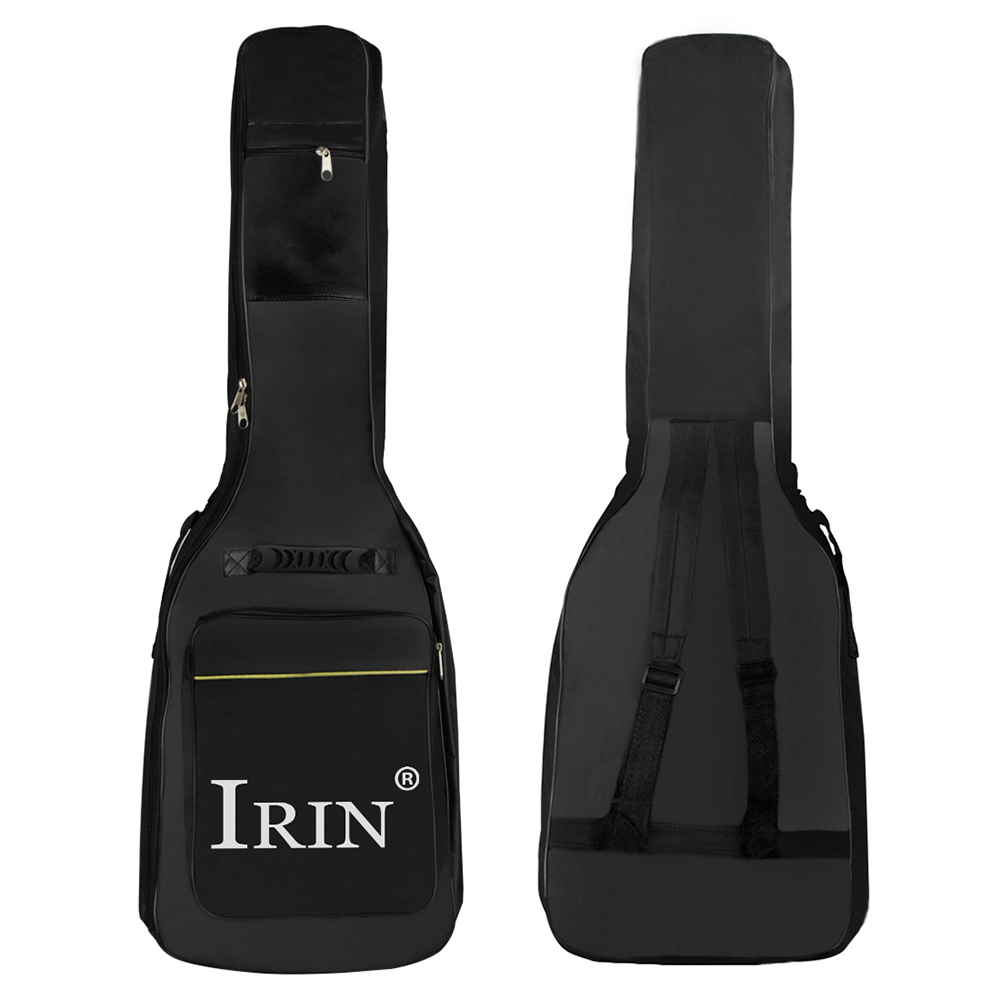 IRIN Waterproof Guitar Case Double Strap Padded Black Guitar Bag Backpack Shoulder Strap Thickening Bag Electric Guitar Parts