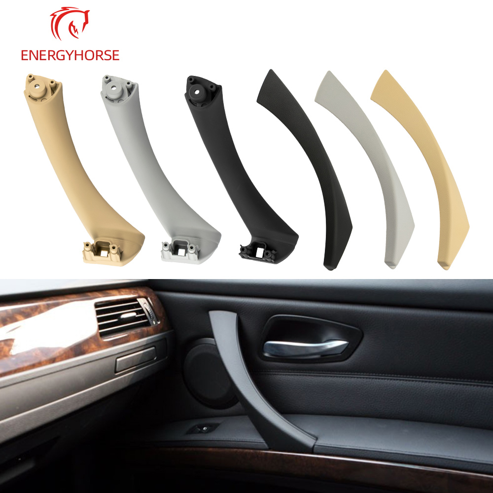 LHD RHD Beige Black Gray Interior Door Pull Handle Set Replacement For 3 Series E90 E91 E92 316 318 320 325 328i 2004-2012