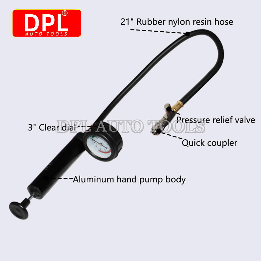 18 Pcs Radiator Pressure Tester Tool Kit Cooling System Testing Tool Vacuum Vehicle Universal For Audi BMW Ford Volvo