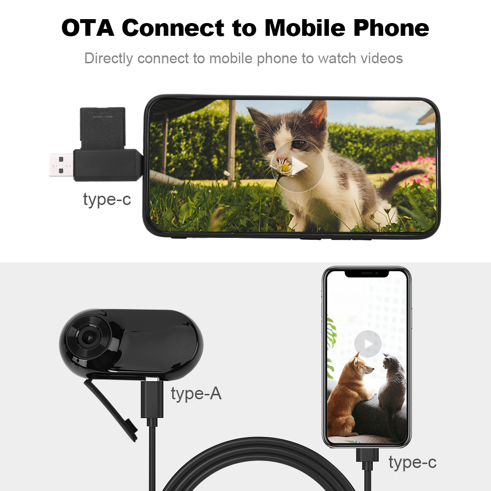 HD 1080P Wireless Collar Camera No WiFi Needed Dog Cat Pet Camera Collar Mini Body Cam with 32G Card for Cats Dogs Birthday Gift