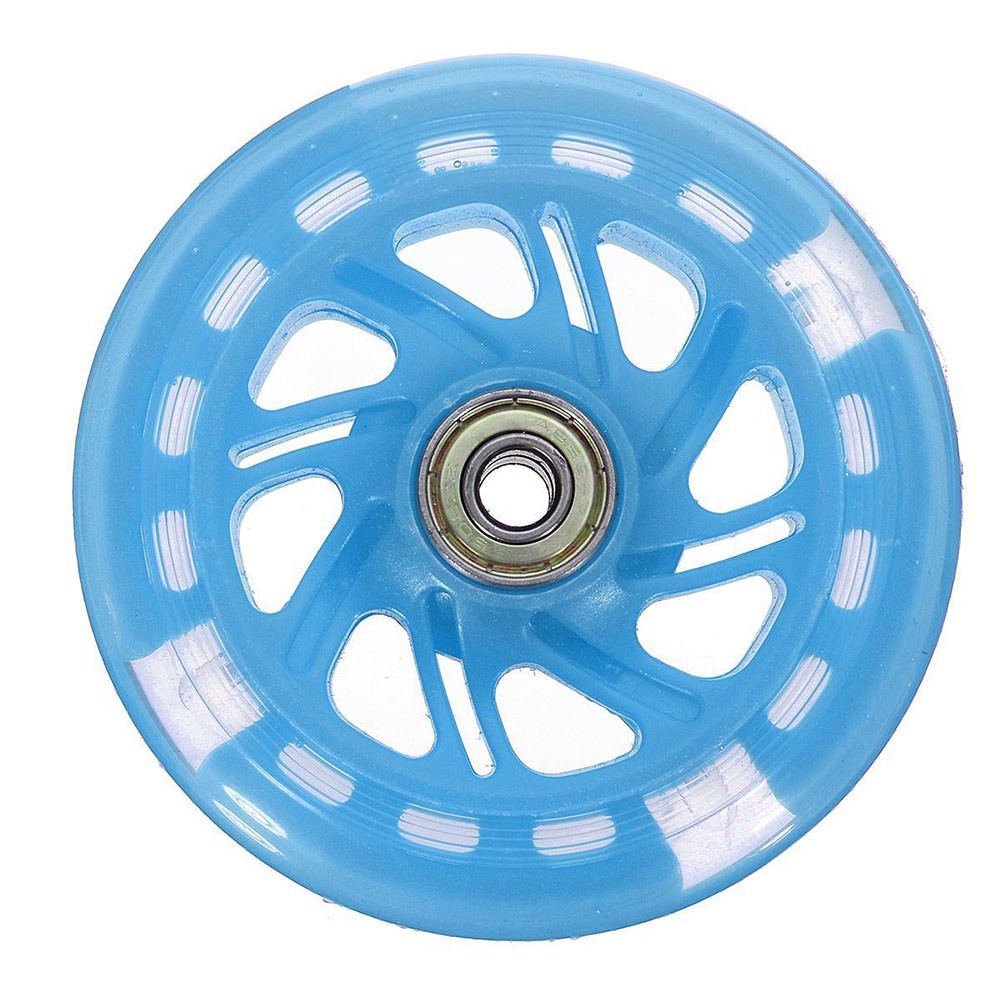 12x2cm E-Scooter LED Wheel Flashing Lights Back Rear ABED-7 Bearings Skate Wheels For Scooter Mini Replacement Accessories