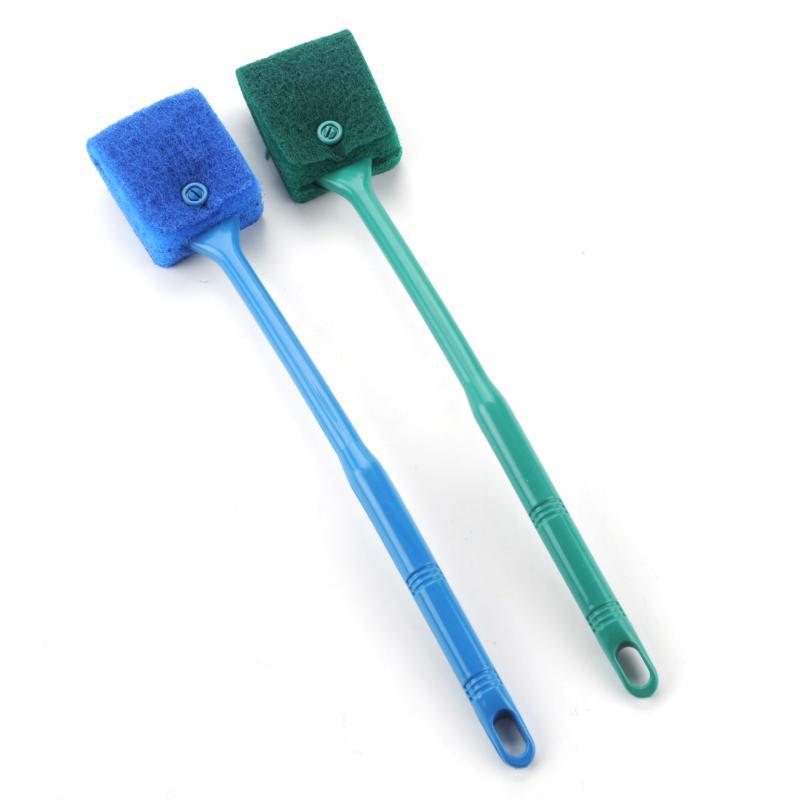 1PC Double-Sided Sponge Cleaning Brush High Quality Fish Tank Aquarium Algae Removal Brush Household Aquarium Cleaning Tool