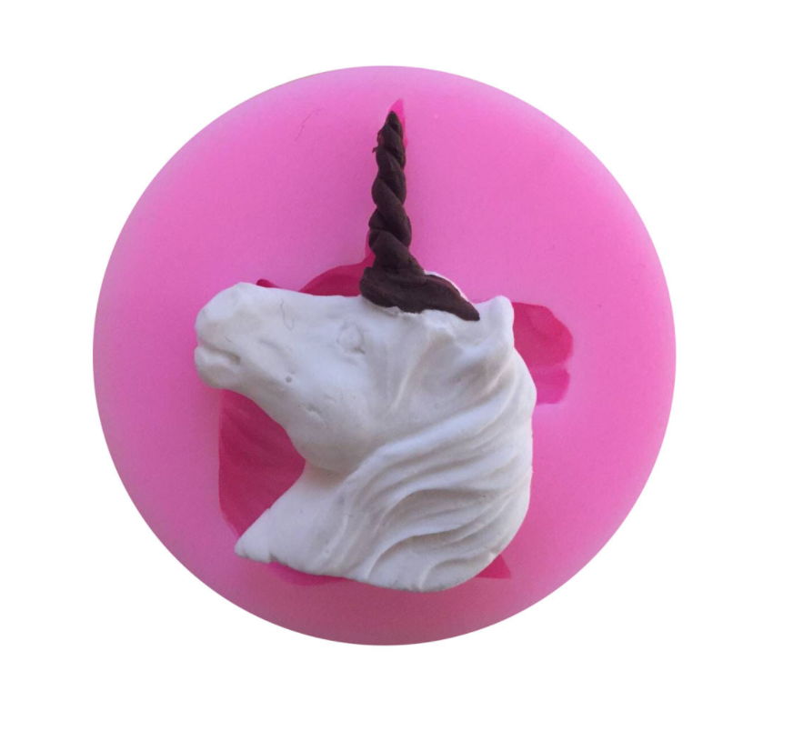 Aouke Unicorn Horse Silica gel Mold Handmade DIY to Make Environmentally Friendly Chocolate Mold Cake Fudge Baked Silica Mold