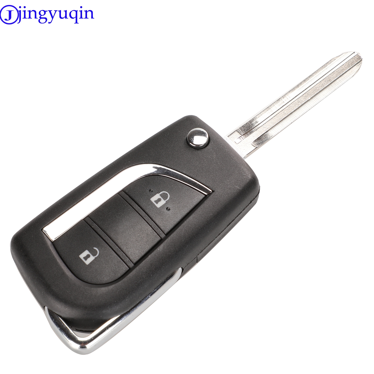 jingyuqin Remote Folding 2/3 Buttons Car Key Shell For Toyota Corolla RAV4 Before 2013 toy43 toy48 3c491 5 ae9f9