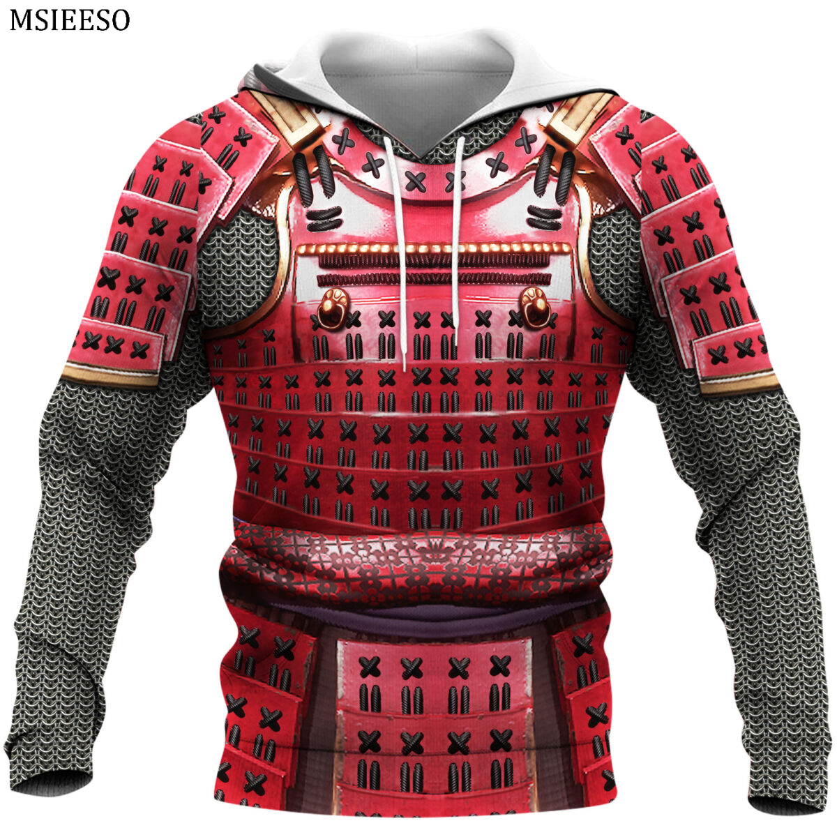 MSIEESO Men Hoodie Japanese Samurai Armor Tattoo 3D All Over Printed Hoodies Sweatshirt Women Zipper Tracksuit Jacket Pullover