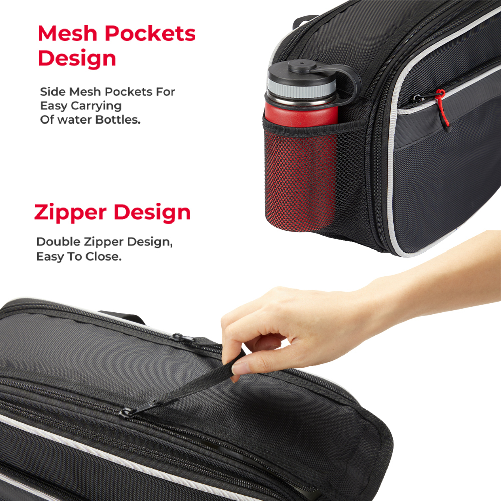 KEMIMOTO Saddlebags 2Pcs 15L Side Pannier for Honda Grom Motorcycle Dirt Bike Dual Sport Motorcross Motorbike Bag