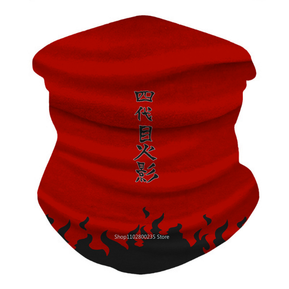 Anime Naruto Cosplay Akatsuki Itachi Bandana Mask Men Women Cycling Mask Winter Mask Scarf Neck Mask Breathable Outdoor Warm Bib