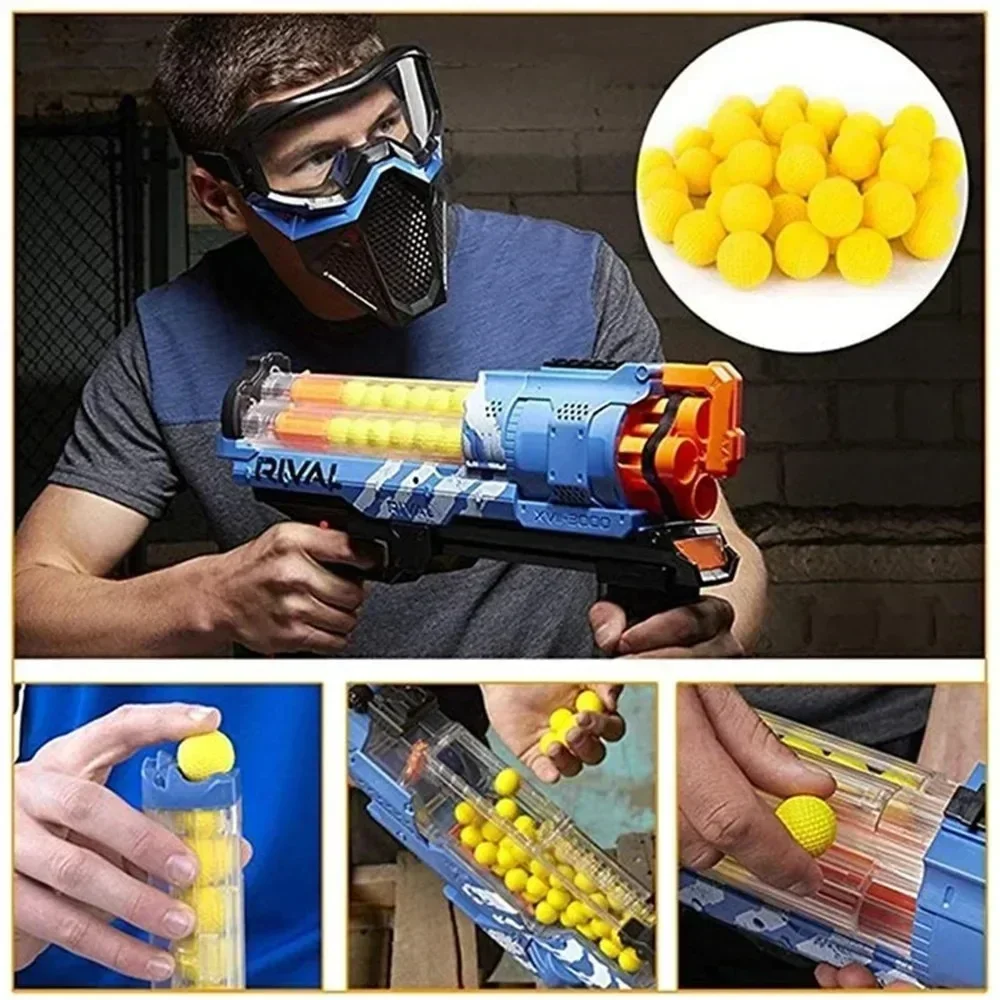 25/50100Rounds for Nerf Refill Rival Darts Toy Gun Bullets for Rival Nerf Toy Gun Ball Dart for Nerf Rival Apollo Zeus Gun