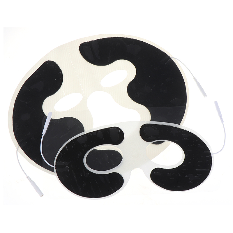 Non-woven Self Adhesive EMS Eye Mask Cover Tens Electrode Pad For Electronic Pulse Therapy Massager With 2mm Pin Line