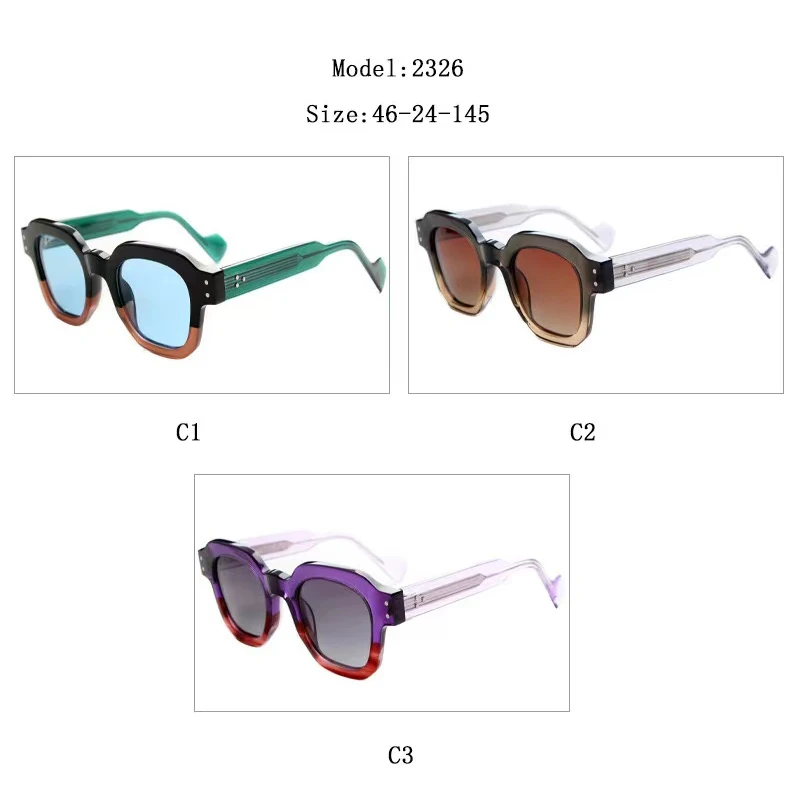 Women Sunglasses Uv400 Outdoor High Quality Acetate Vintage Handmade Colored Travel Eyeglasses For Men Personalized SUN ddmysmile GLASSES Smile