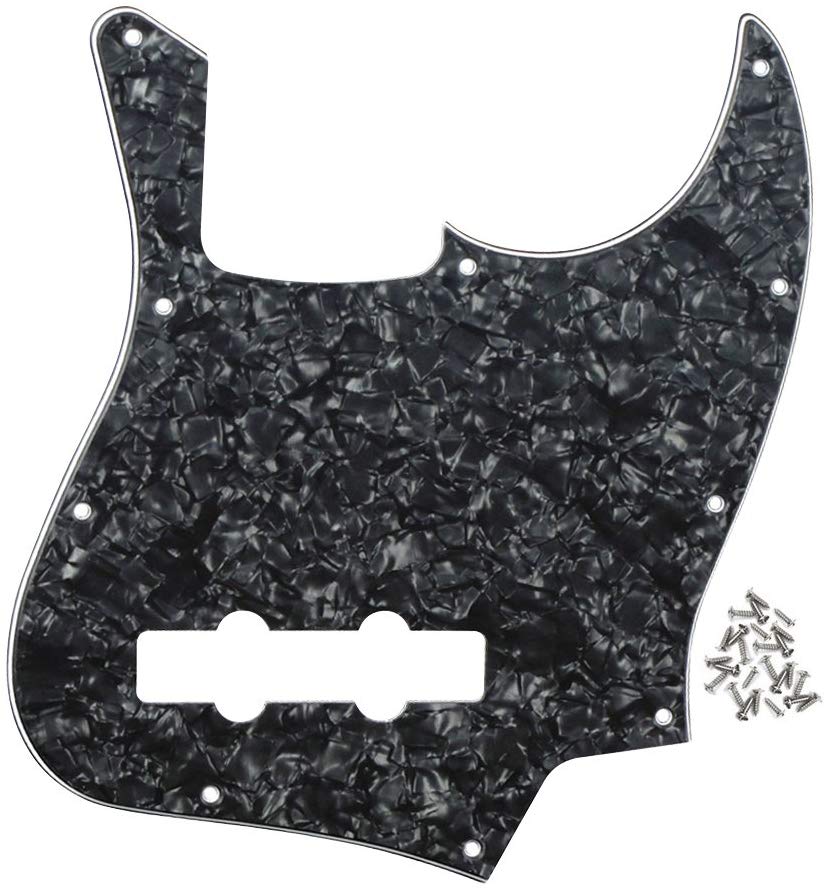 4 String Jazz Bass 3Ply 10 Hole Jazz Bass Pickguard J Bass Scratch Plate Pick Guards for Jazz Bass with Screws 11Colors