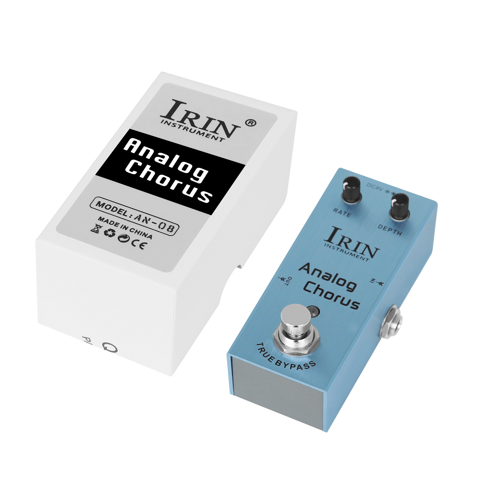 IRIN AN-08 ANALOG CHORUS Guitar Effect Pedal for Circuit Chorus Tone Guitar Pedal with 9V Adapter Classic BBD Chip True Bypass
