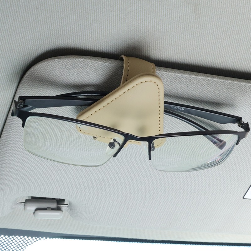 Universal Sun Visor Clip Sunglasses Holder Car Glasses Holder Microsoft Leather Eyeglasses Hanger Ticket Clip Glasses Mount 0c17f 5 f5bef