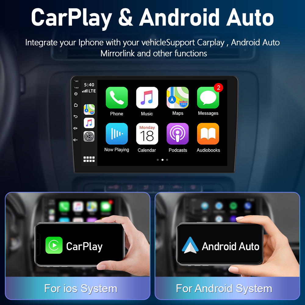Podofo 4G CarPlay Android Radio For Opel Insignia 2008-2012 Car Multimedia Player 2din GPS Stereo AI Voice Autoradio Head Unit