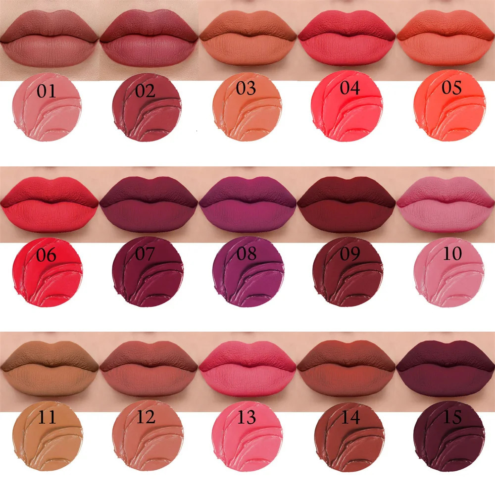 Nude Brown Lipliner Pen Waterproof Sexy Red Matte Contour Tint Lipstick Lasting Non-stick Cup Lipliner Pen Lips Makeup Cosmetic i240621