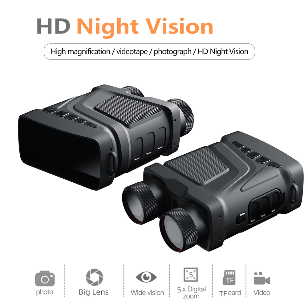 1080P Binocular Infrared R12 Night-Visions Device Photo Video Taking 5X Digital Zoom 300M Full Dark Viewing Distance for Outdoor