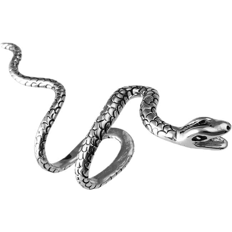 1Pcs Unisex Spiral Snake Ear Cuff - No Piercing Ear Wrap, Stylish Open Hoop Earring Fake Piercing Cartilage Tragus Earrings 6bd79 5 1d851
