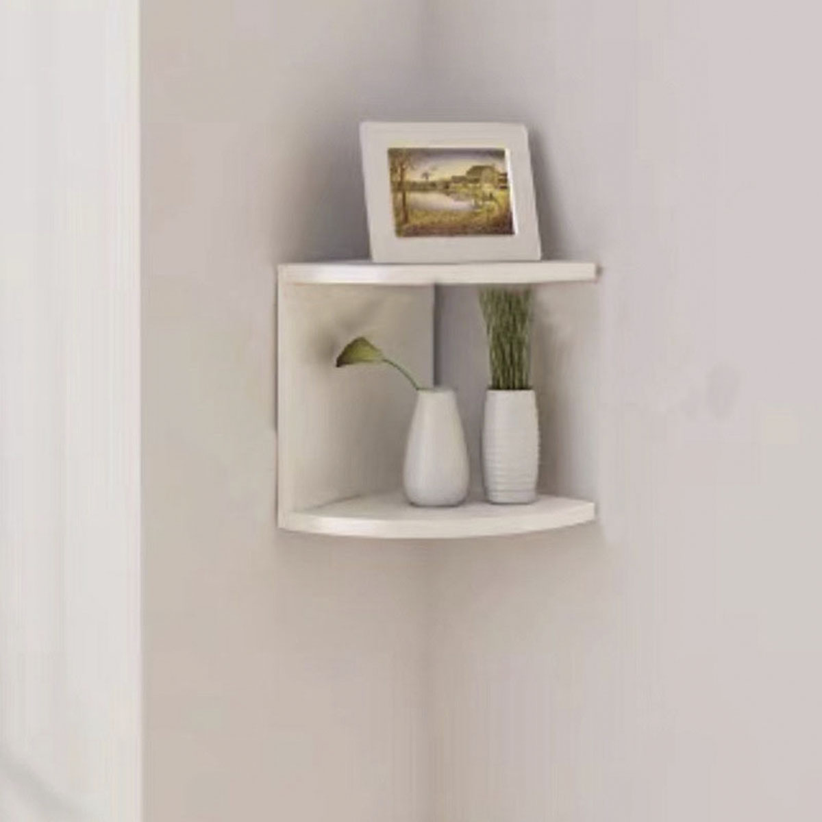 Corner Shelf - 5/2-Tier Corner Floating ShelvesWall Easy Assemble Wall Corner Shelves Bedrooms Living Room Decorations Bookcase