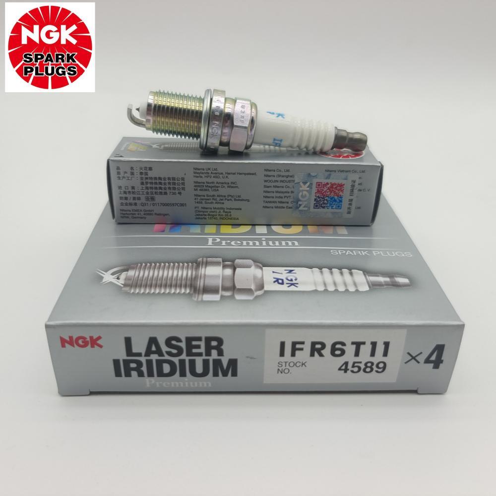 Original NGK IFR6T11 4589 Laser Iridium Platinum Spark Plug For Toyota Alphard Previa RAV4 CAMRY 2.4L Land Cruiser4.7L LEXUS