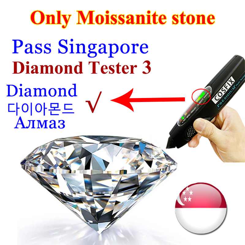 [QualitÃ Speciale] Nuovo Raro Moissanite Stone D Diamond Diamond Eccellente Cop…