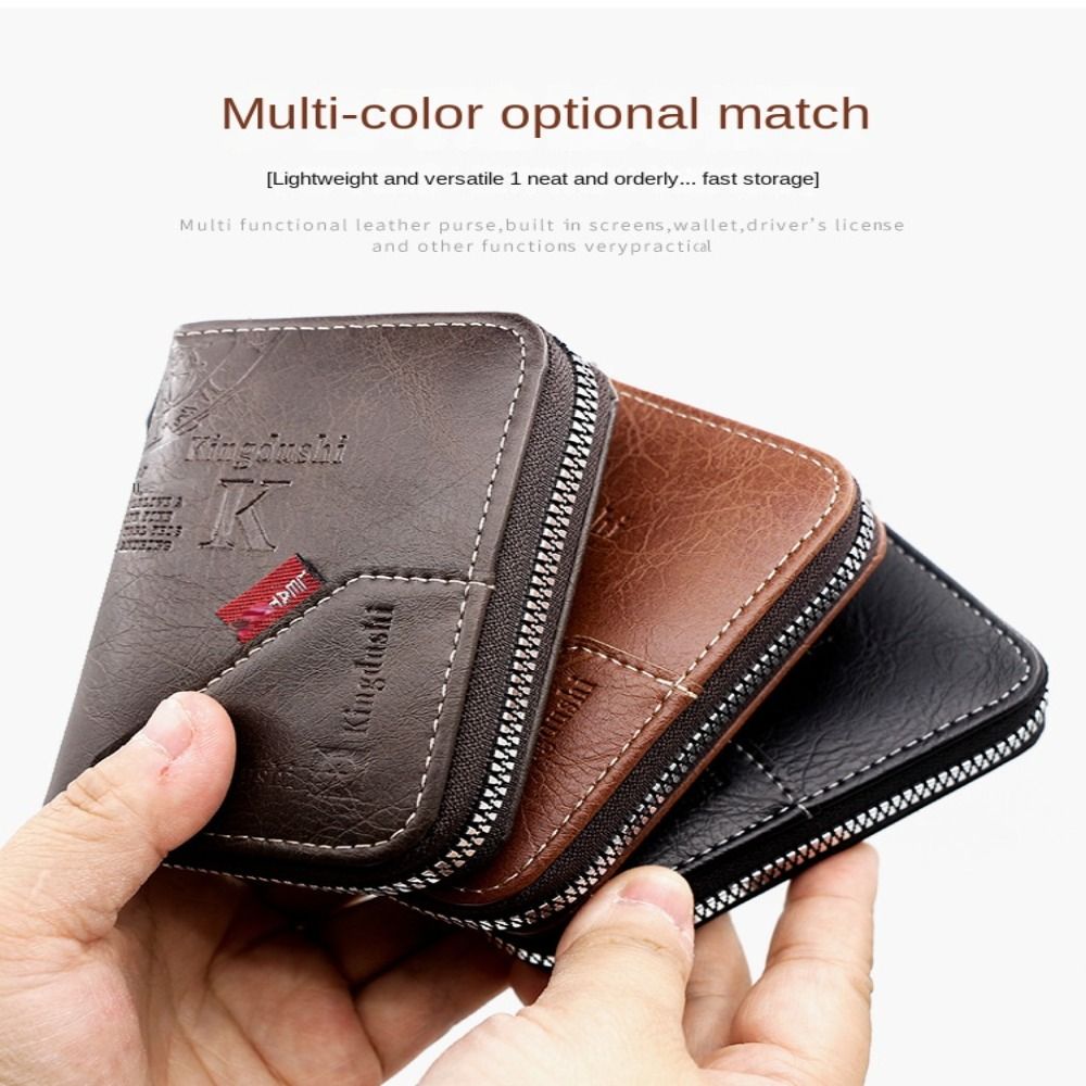 PT053,Men Hasp Small Card Wallets PU Leather Slim Mini Men's Wallet High Qaulity Short Male Purses