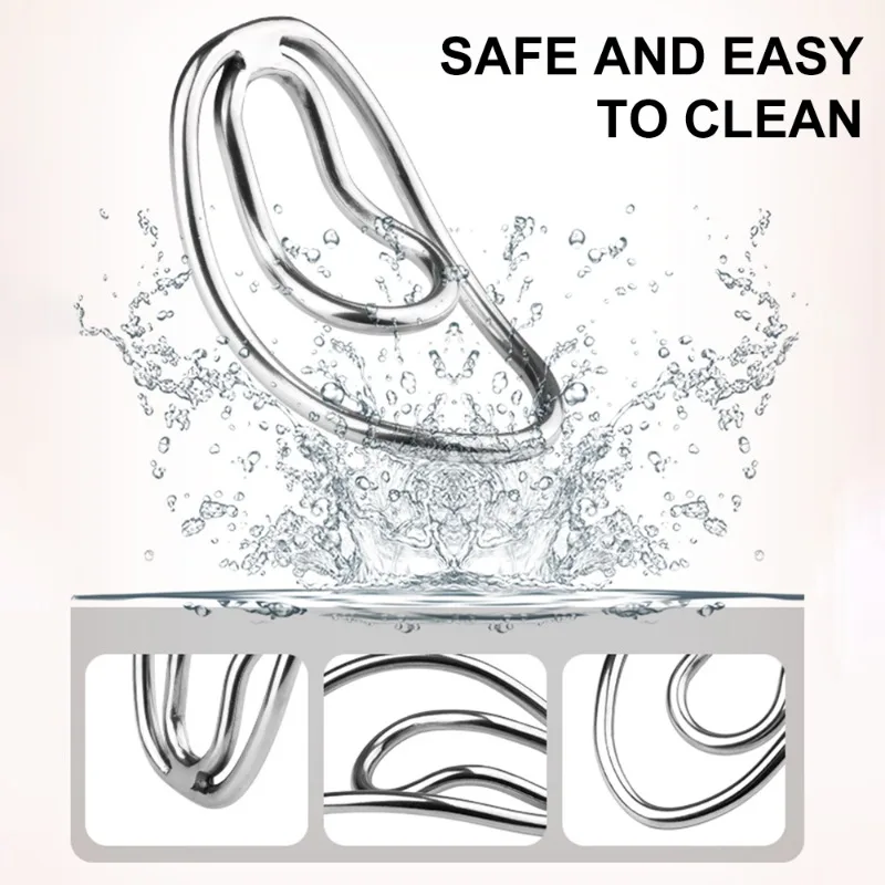 New Sissy Clamps Chastity Device Male Penis Training Metal Clamps Penis Cage Penis Ring Adult Erotic Sexy Toys for Men Gay 18+