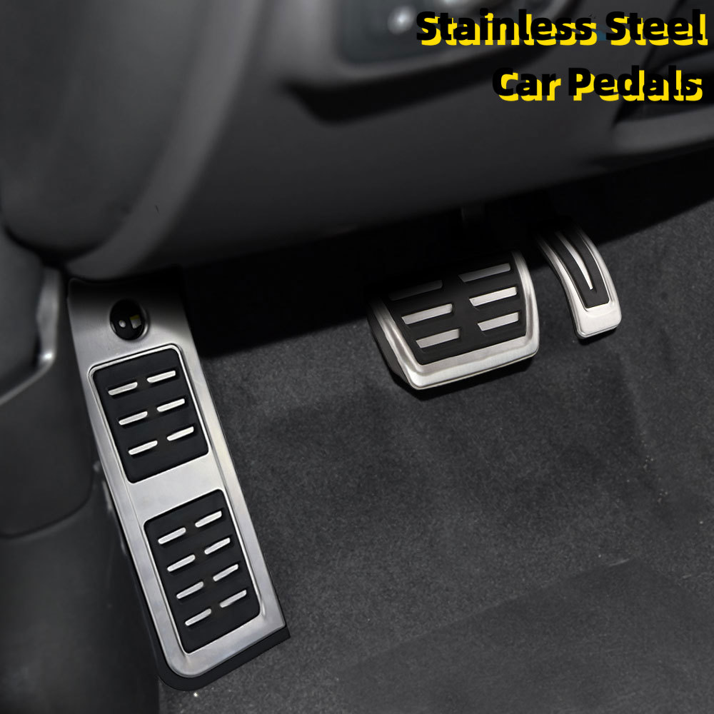 Car Styling Gas Brake Pedal Cover Treadle Footrest Non-Slip Accelerator Overlay Accessories For Audi Q5 SQ5 FY 2018 2019 LHD