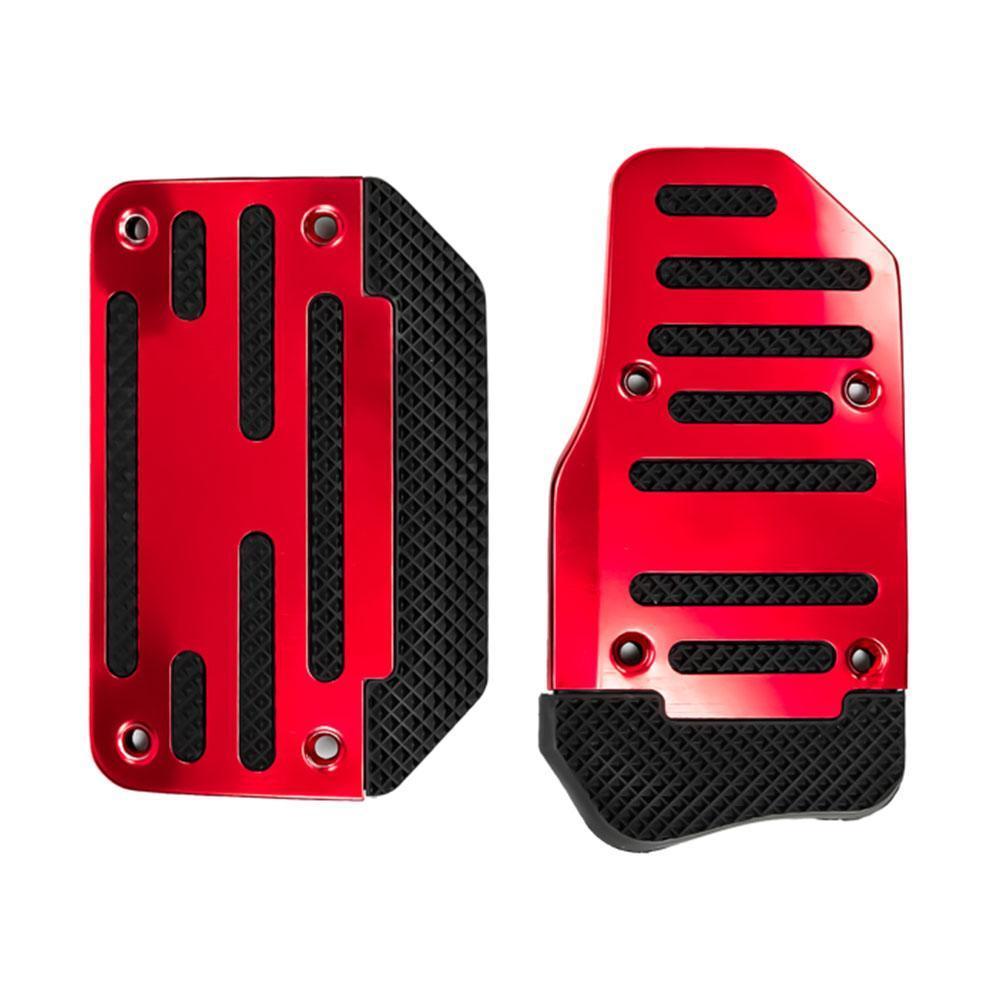 2pcs Automotive Accelerator Pedal Aluminum Alloy Anti Slip Automotive Pedal Or Brake Pedal Manual Accelerator Pedal