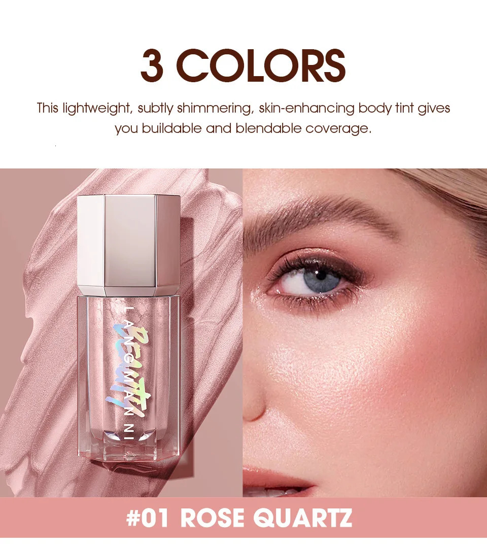 3D Liquid Highlighter Stick Natural Shimmer Contour Bronzer Moisturizing Brightening Body Highlight Makeup X251027