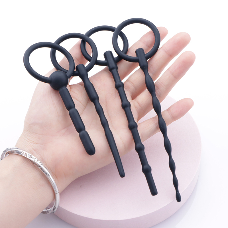 8 Style Penis Plug Silicone Hollow Urethra Catheter Soft Male Masturbator Tube Urethral Stretcher Sound Dilator Adult Sex Toys