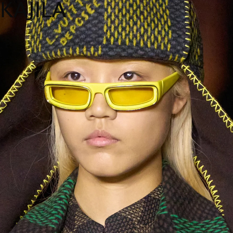 Punk Small Sunglasses Rectangle Men 2024 Brand Design Vintage ddmysmile Low Square Sun Glasses For Male Retro Eyewear Shades Uv400 Smile