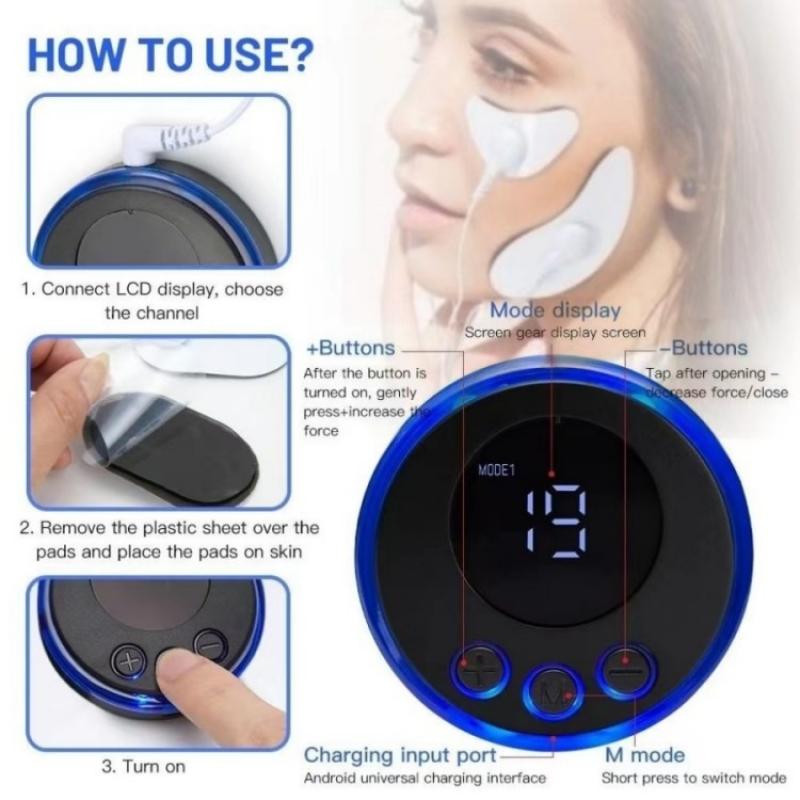 EMS Facial Massager Microcurrent Muscle Stimulator Facial Lifting Eye Beauty Device Neck Face Lift Skin Tightening Anti-Wrinkle 12938