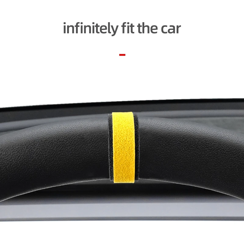 For BMW F30 F32 G20 E90 E92 E93 E46 E60 E87 X7 X1 made of Alcantara DIY Steering Wheel Racing Grills Grille Strip Trim Sticker