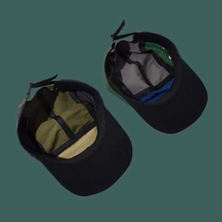 American Retro Quick-drying Baseball Cap Mens Summer Thin Outdoor Street Five-panel Hat Hip-hop Splicing Baseball Cap Gorro 240621