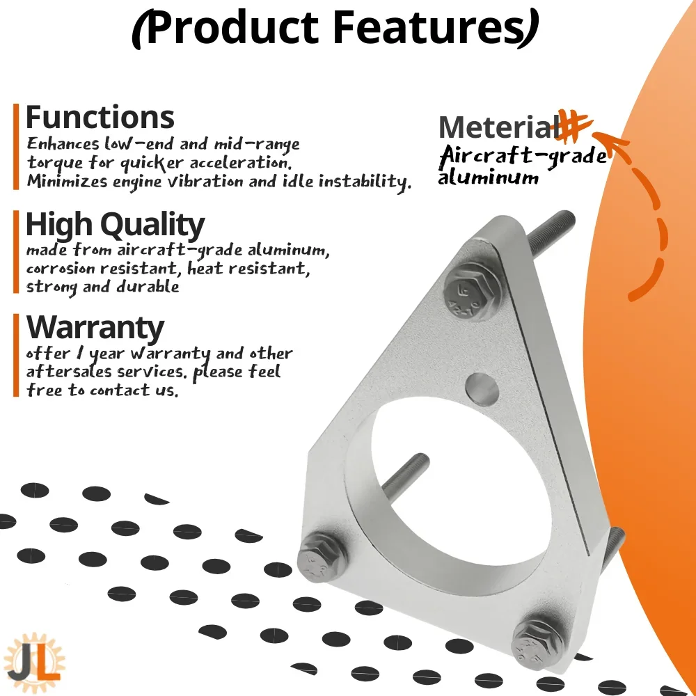 Throttle Body Spacer for Daihatsu Tanto Exe Lucra L455/L465S KF-VE KF-DET 2009-2014 Gasket Horsepower Enhancement Upgrade Qty(1)