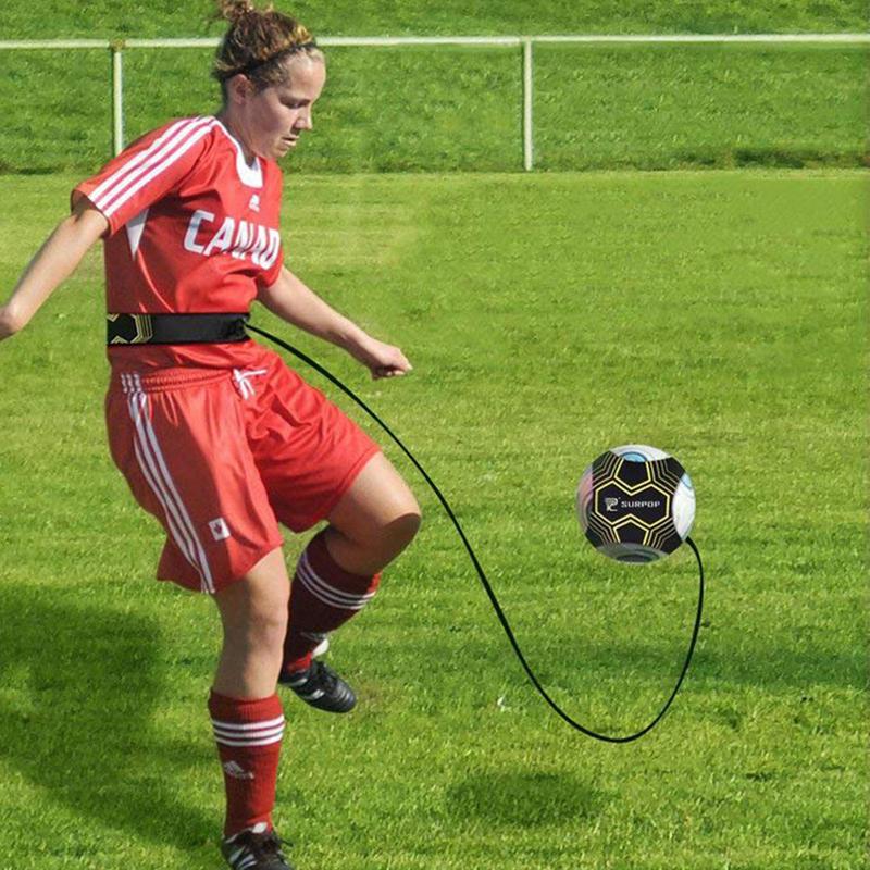 Soccer Ball Juggle Bags Children Auxiliary Circling Belt Kids Football Training Equipment Kick Soccer Trainer Football Kick