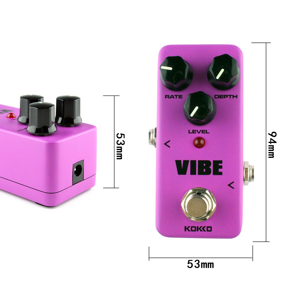 Effect KOKKO Electric Guitar Pedal Fuv2 VIBE Analog Knob Horn Effect Pedal True ddmysmile Bypass Single Guitar Pedal Guitar Accessories Smile
