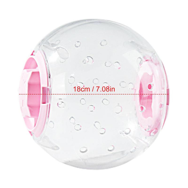 Clear Hamster Ball Hamster Toys Dwarf Hamster Ball Transparent Silent Breathable Gerbil Wheel Ball 7 Inch Hamster Exercise Toys