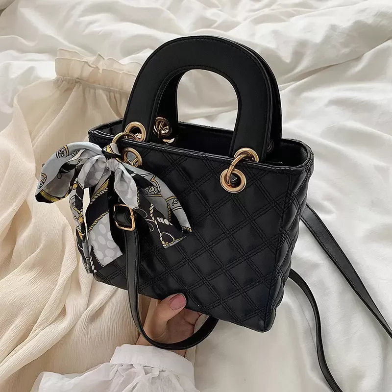 tool jewelry boxNew Niche Advanced Texture Rhombus Mini Diana Bag Trendy Women's Shoulder Messenger Bags