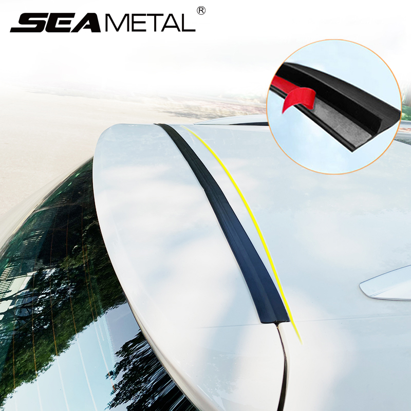 Car Trunk Lid Gap Seal Strip Rubber Trunk Sealing Strip for Sedan SUV Hatchback Anti Dust Waterproof Weather Strip Accessories