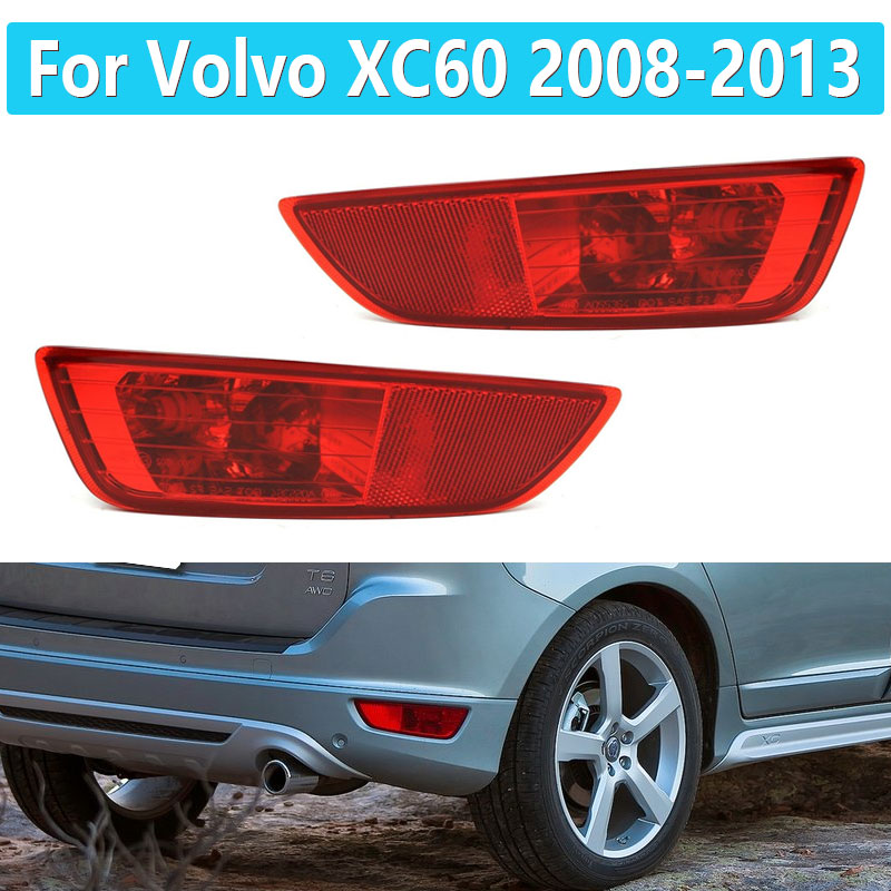 For XC60 2008 2009 2010 2011 2012 2013 Car Rear Bumper Tail Light Lamp Cover Reflector 30763323 30763322