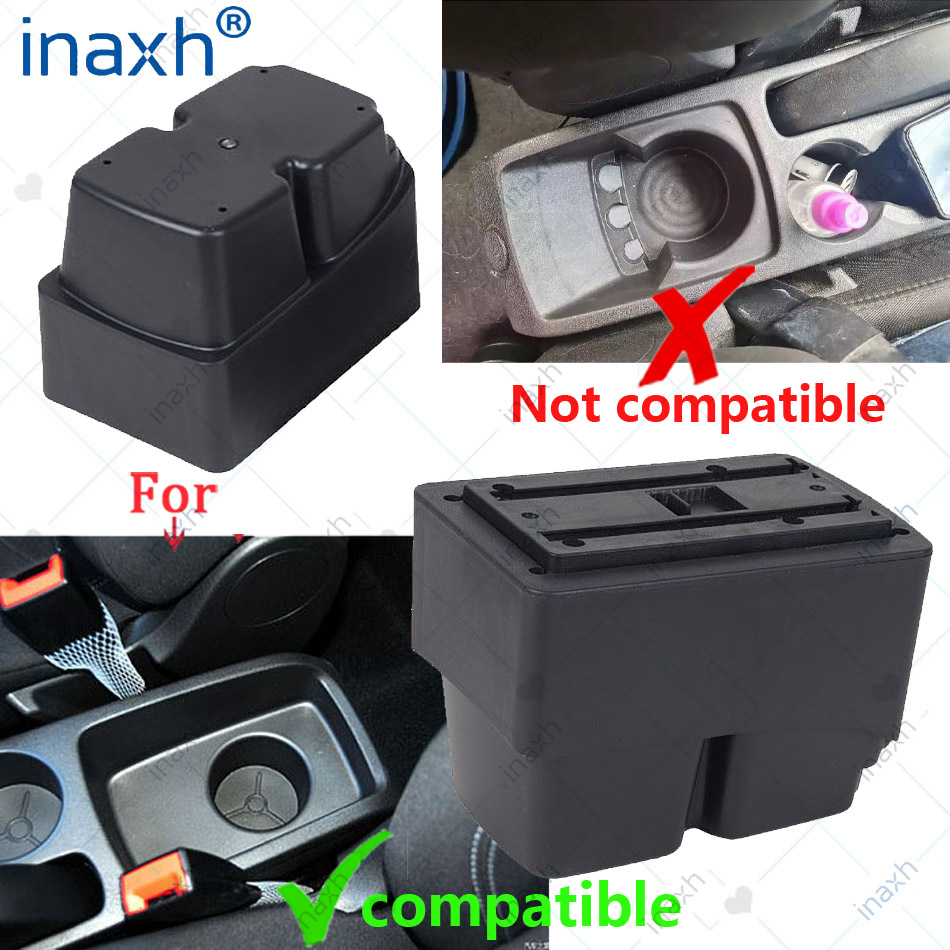 For Ford Fiesta Armrest box Interior details Parts special Retrofit parts Car accessories Center Storage box Car Armrest Arm