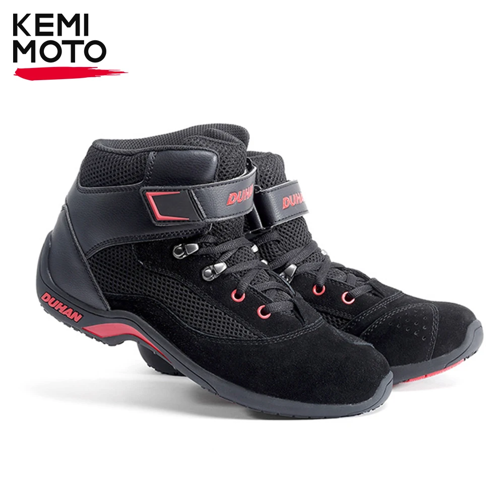 Motorcycle Shoes Men Soft Motocross Off-road Riding Boots Shoes Breathable Anti-slip Protective Equipment OUtdoor Cycling